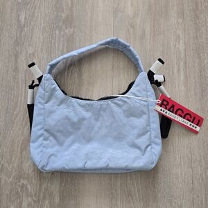 Sandy Liang x Baggu blue mini bow bag